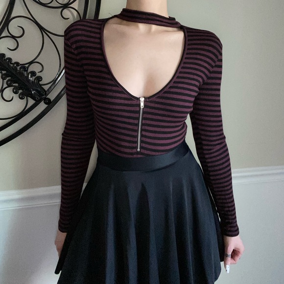 Charlotte Russe Tops - SOLD⚡️CHARLOTTE RUSSE striped bodysuit